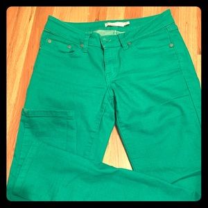 Size 0/25 Prana Jeans green skinny